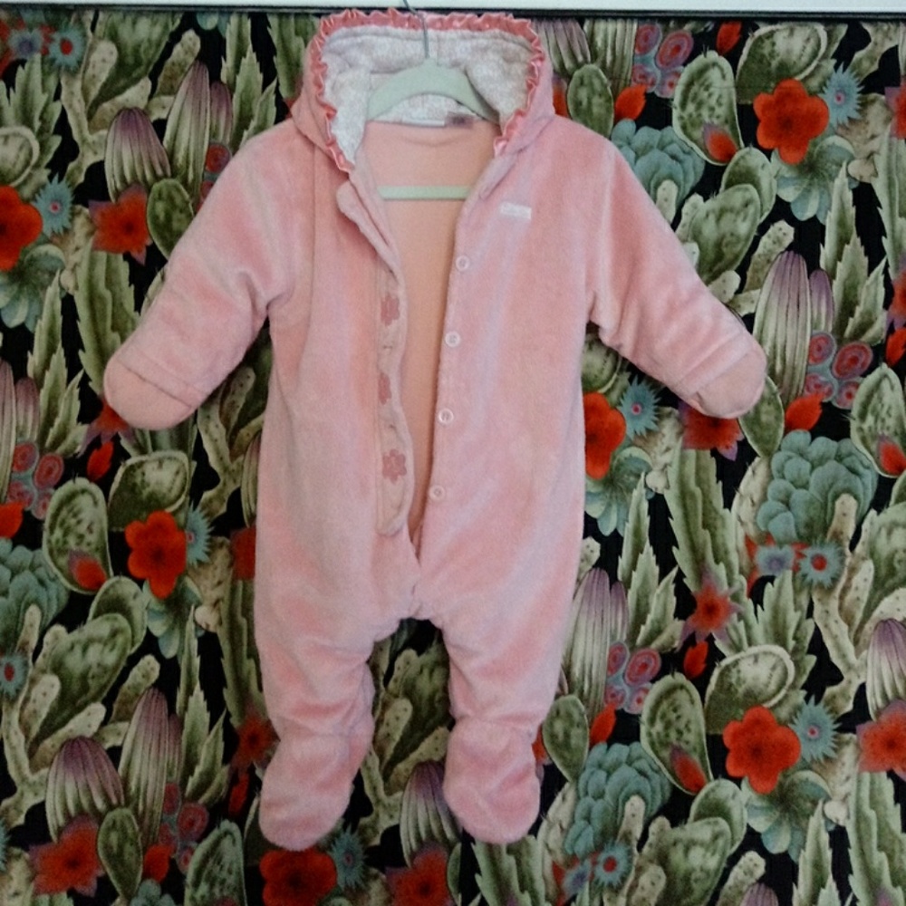 CALVIN KLEIN PINK BABY JACKET SUIT
